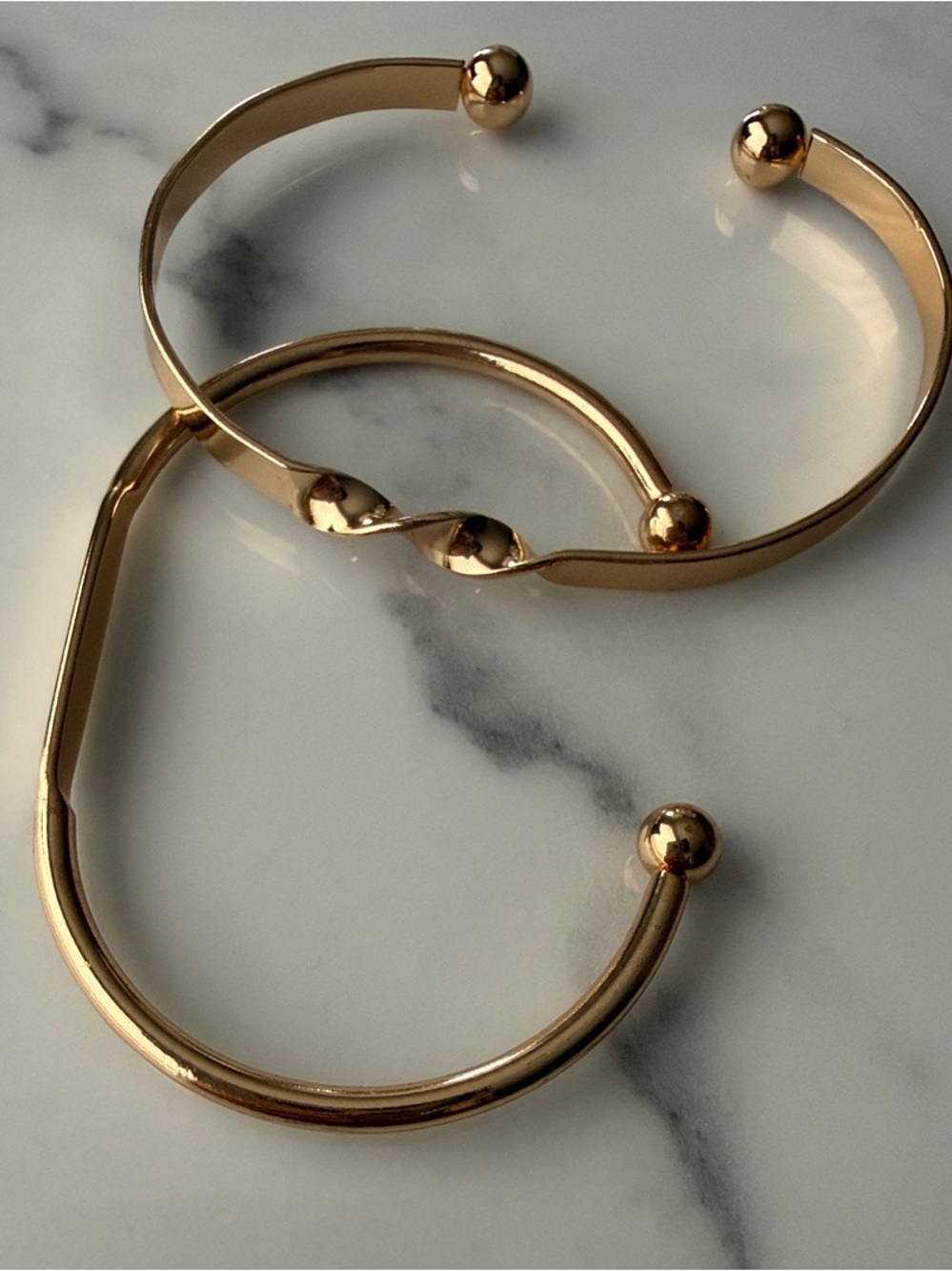 Gold Open Cuff Bracelet - Women Jewelry